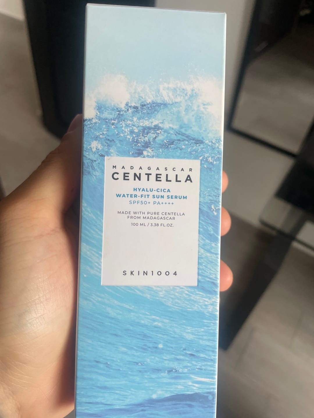 Customer photo review of Hyalu-Cica Water-Fit Sun Serum SPF50+ PA++++