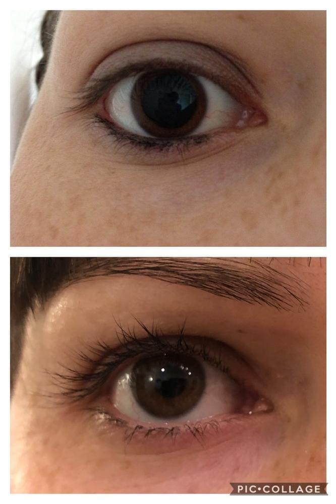 Customer photo review of Máscara de Crecimiento de Pestañas - Mejor que las Postizas