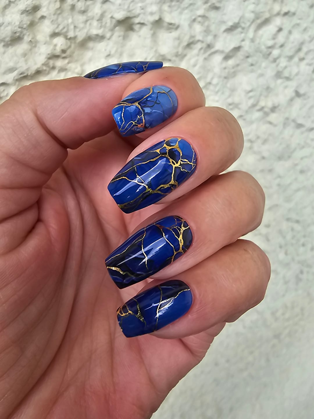 Customer photo review of UV Gel: Royal Marble