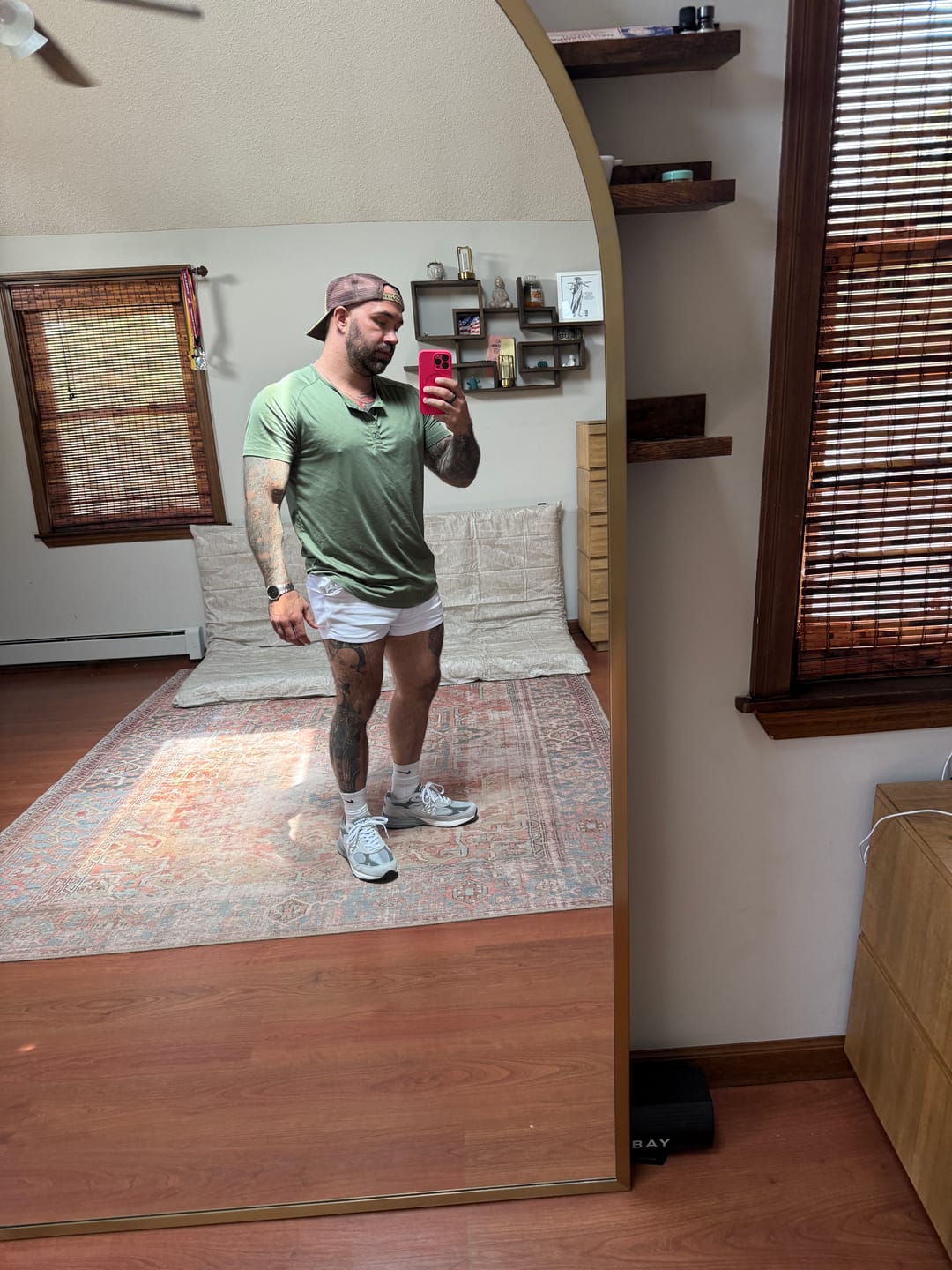 Customer photo review of Ultra-Stretch 3" Chino Shorts - Charcoal