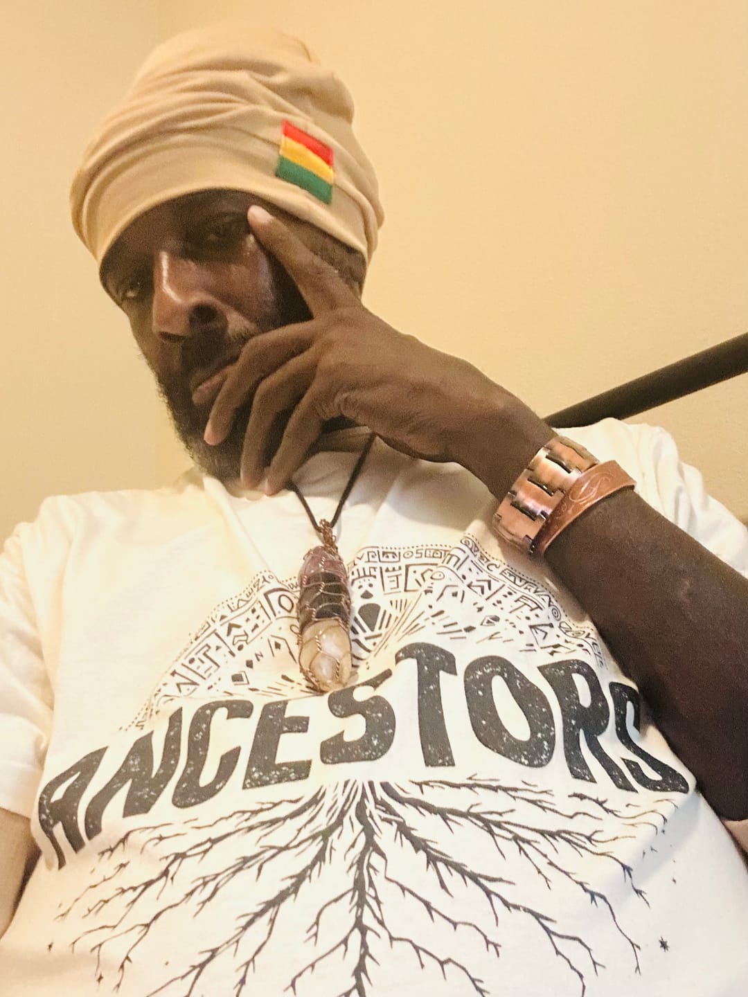 Customer photo review of Ancestors Roots Tee