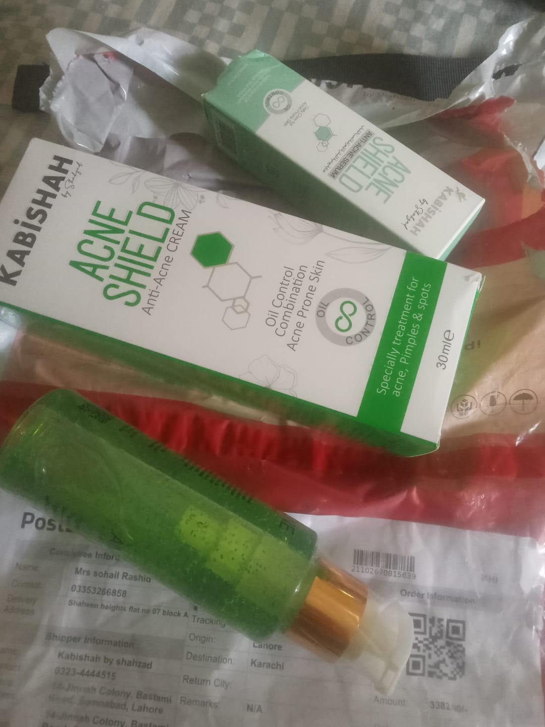 Customer photo review of 4-Step Acne Control Bundle