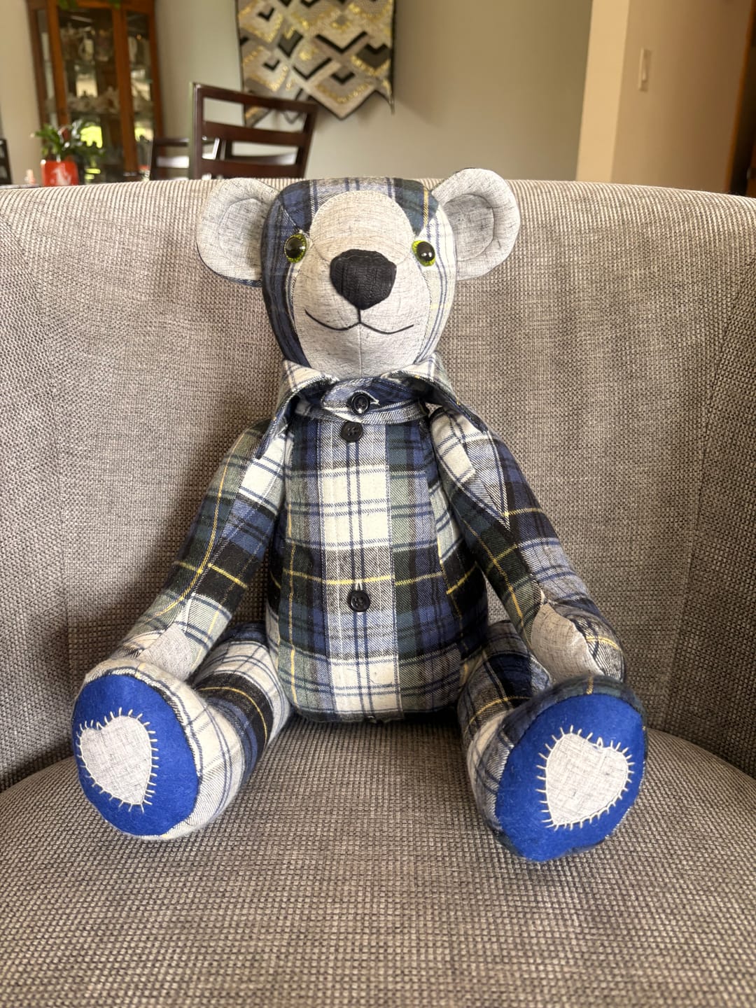 Customer photo review of Memory Bear FREE PATTERN