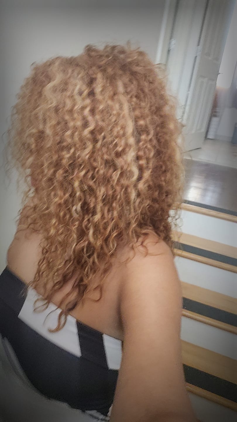 Customer photo review of Hair Mask & Leave In