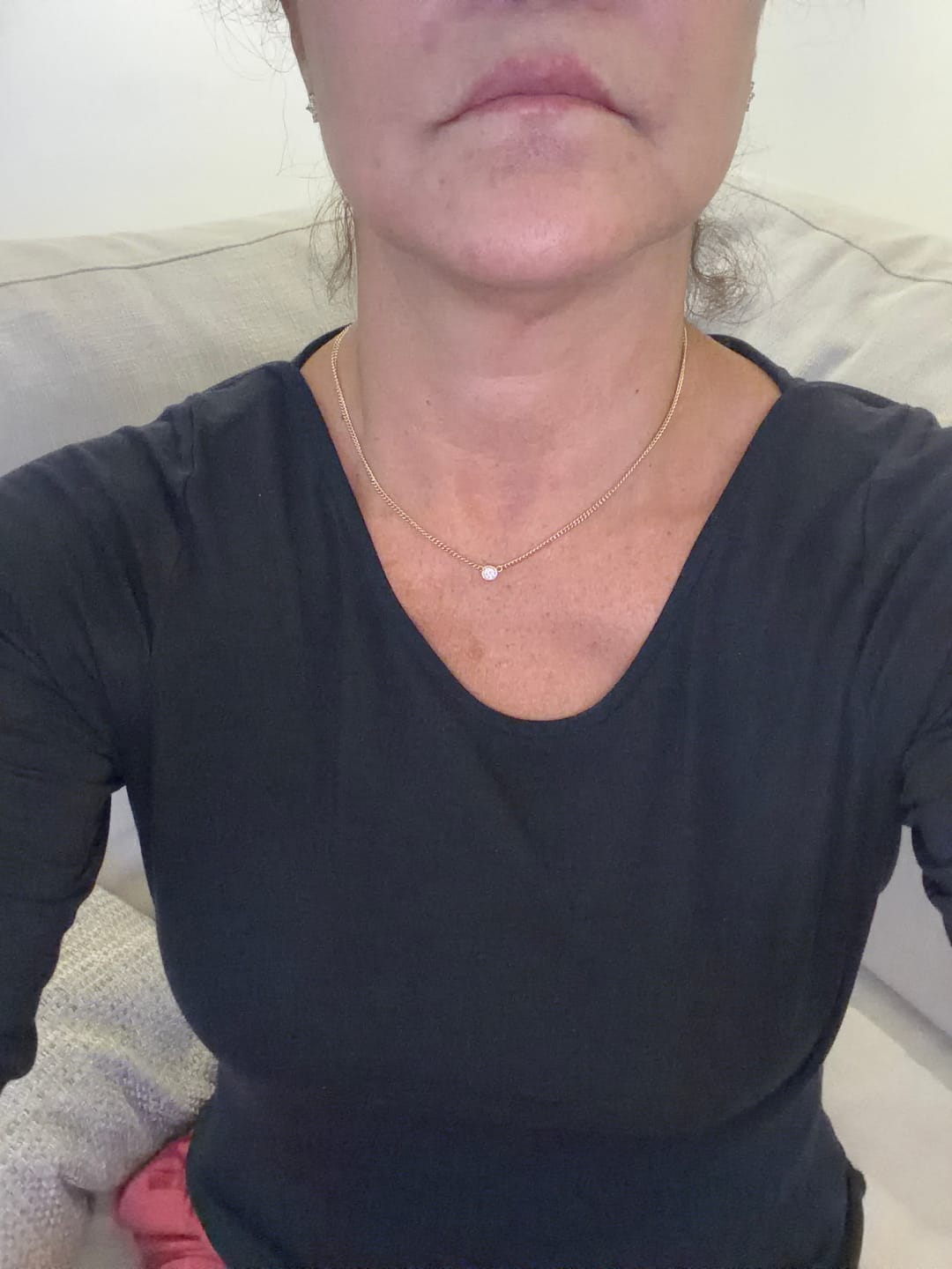 Customer photo review of Clea Long Sleeve Tee | AlgaKnit - Black