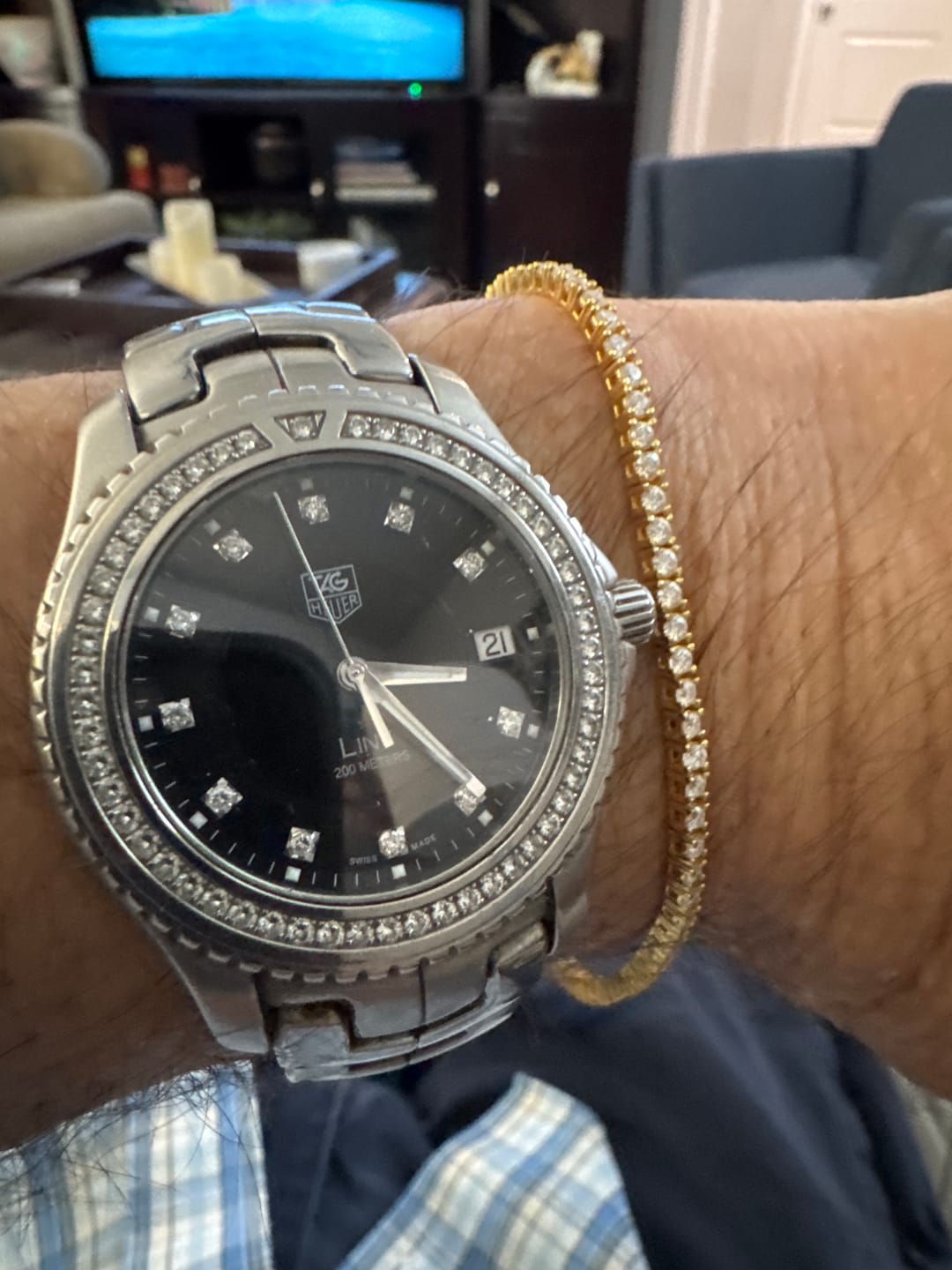 Customer photo review of Maison Micro Tennis Bracelet