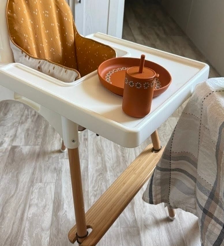 Customer photo review of PRE ORDER Mexican Clay Plate Baby Mexican Inspired Silicone Barro Meal Set