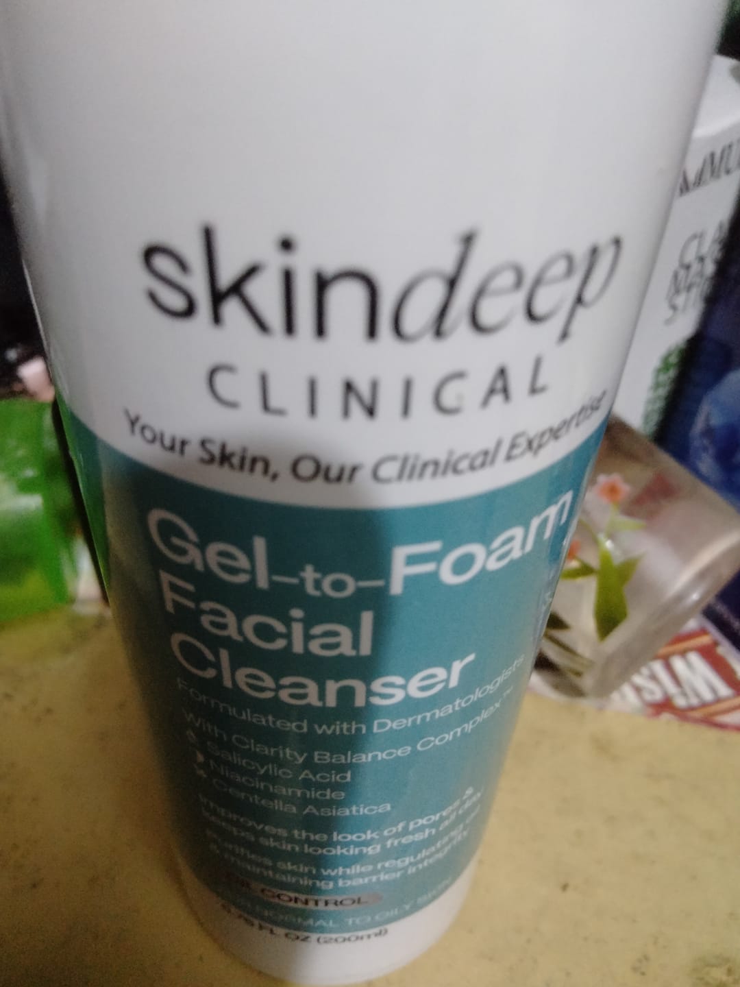 Customer photo review of Gel-to-Foam Facial Cleanser
