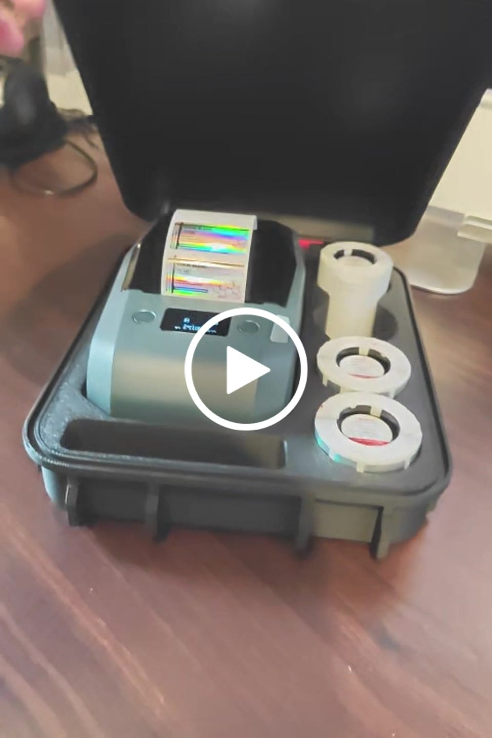 Customer video review of NIIMBOT M2 Thermal Transfer Label Maker, Smart Color Printing with Phones & PC for Office, Lab, Vial Bottle