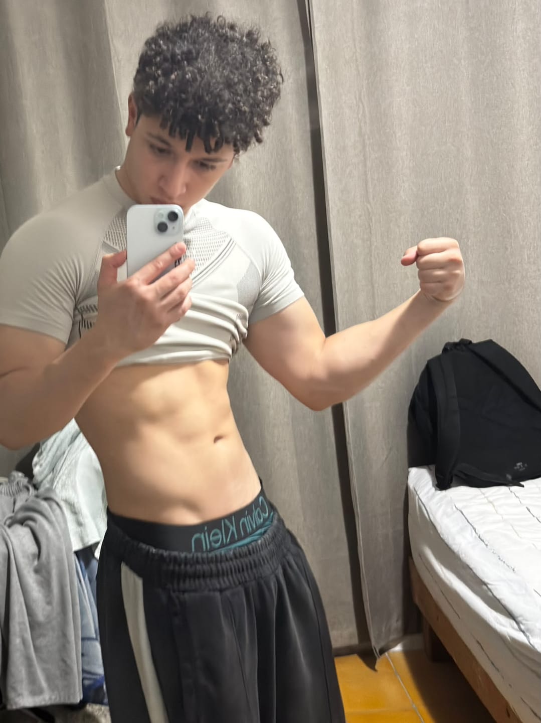Customer photo review of 465 Superhero Compression Tees