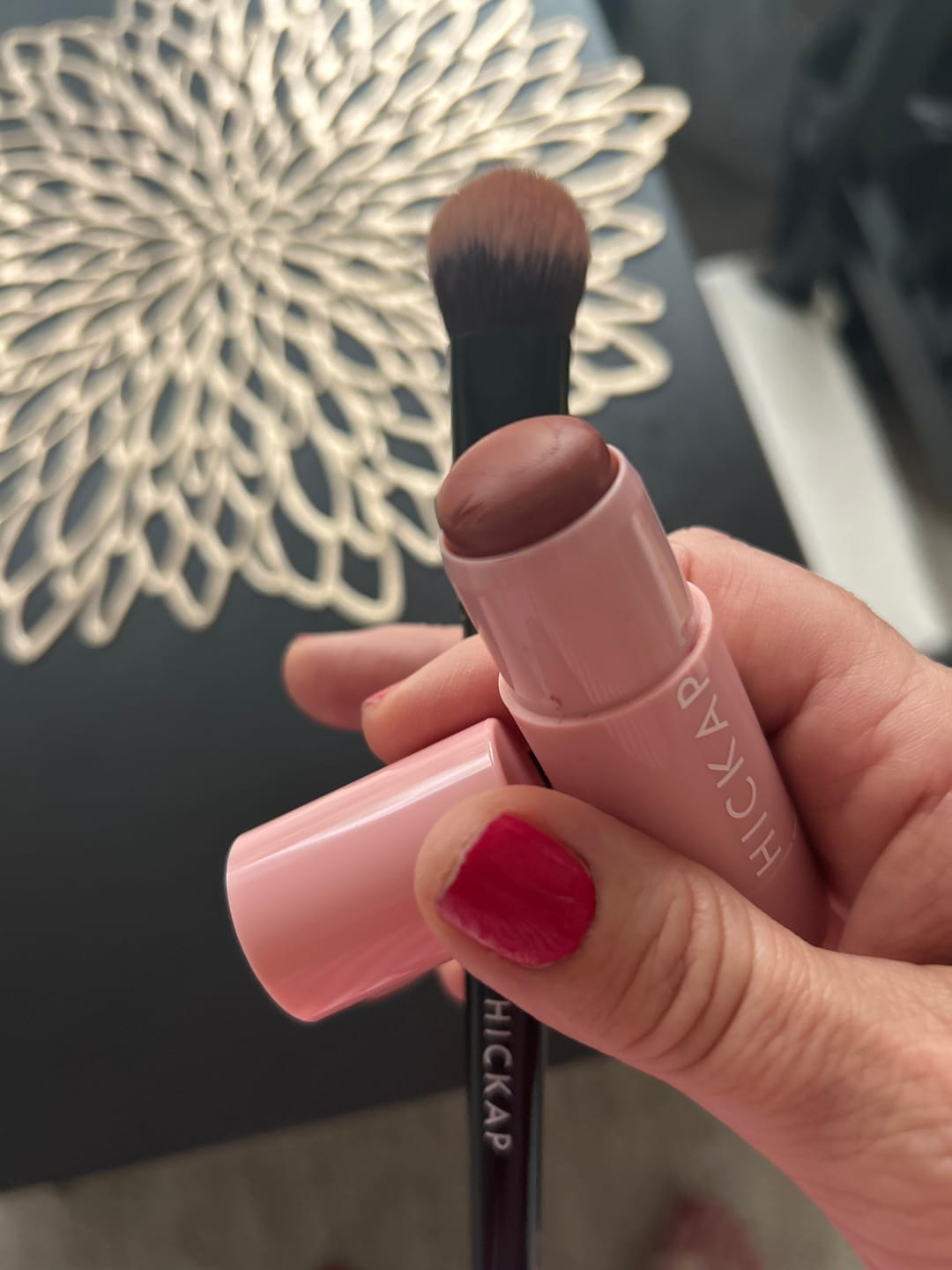 Customer photo review of Blush & Lips Stick - Terracotta Queen