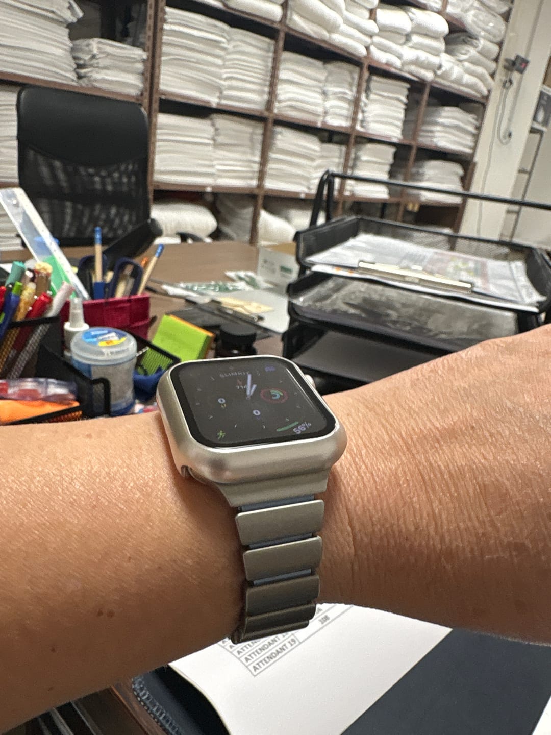 Customer photo review of Orion Metal Silicone Strap