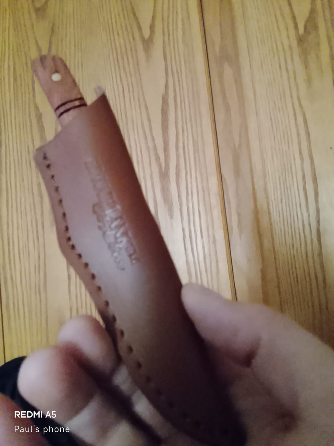 Customer photo review of BRAAIPLANK™ BosLem (16cm Damascus, Hammer Forged Bush Blade)