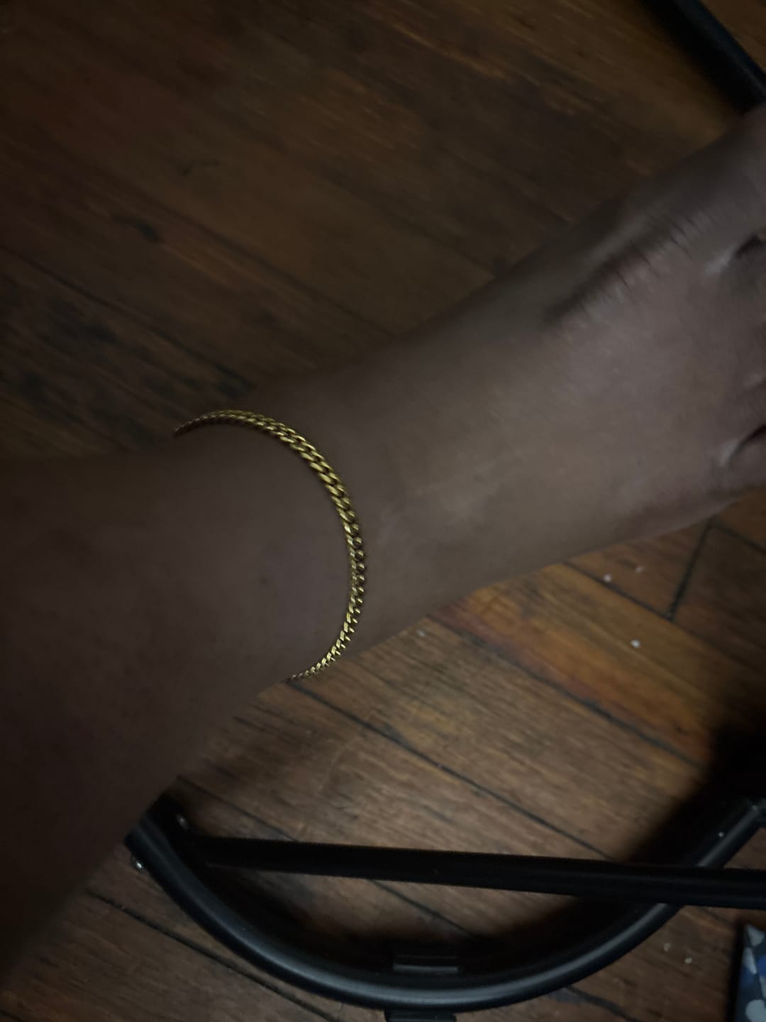 Customer photo review of Cuban Link Anklet