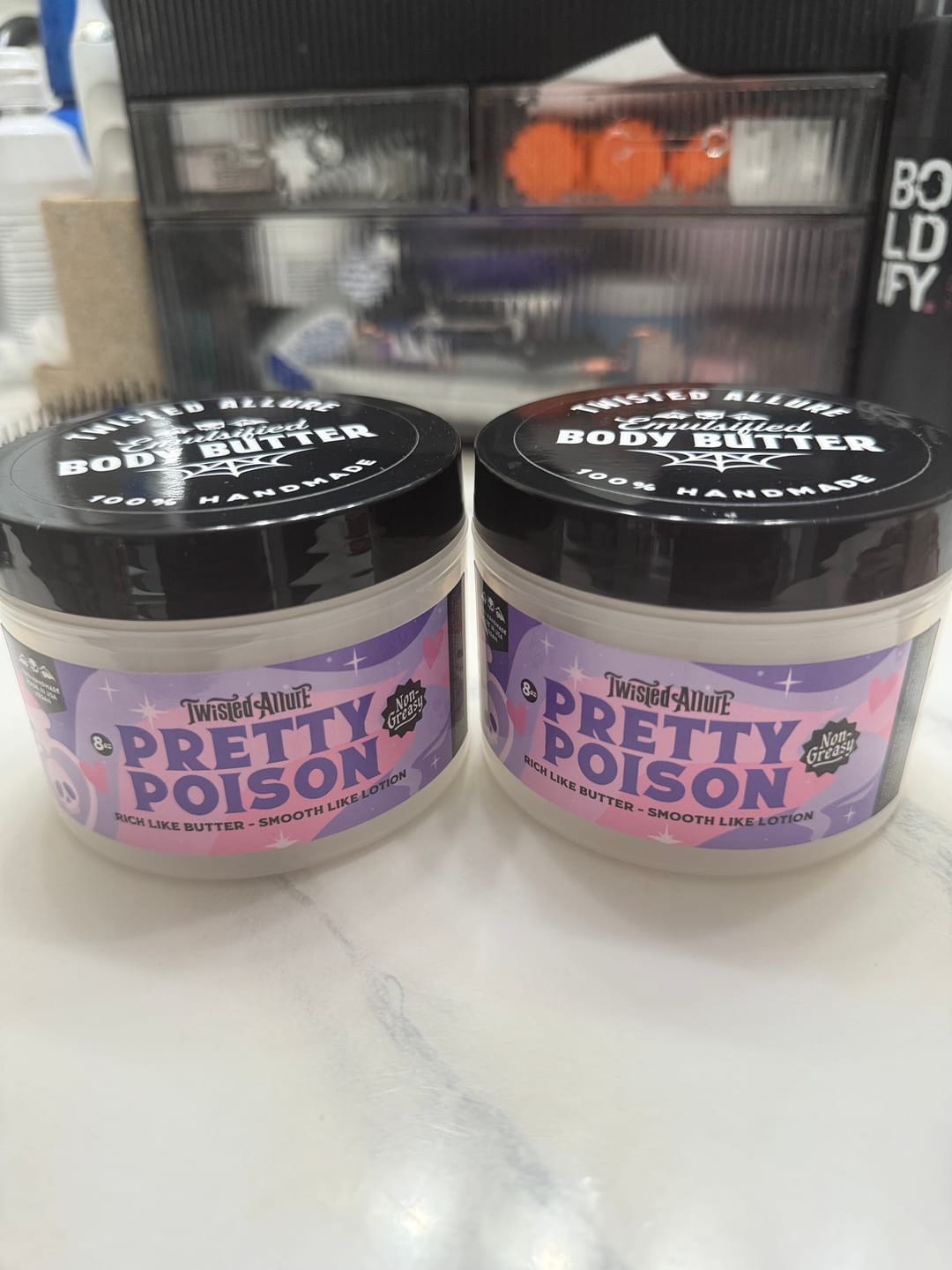 Customer photo review of Pretty Poison Emulsified Body Butter