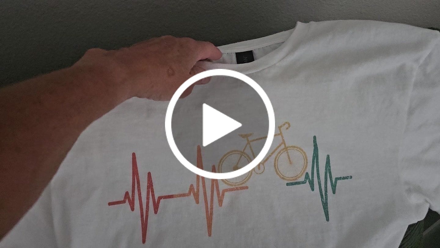 Customer video review of Bike Heartbeat T-Shirt