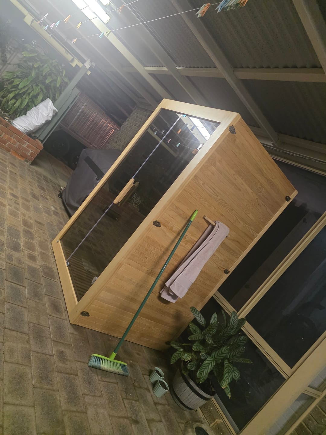 Customer photo review of Kylin Low EMF Carbon Infrared Sauna Room 2 Person H6203 (Floor Heater included)