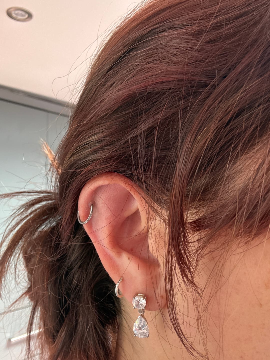 Customer photo review of Eternity Pavé Clicker Silver