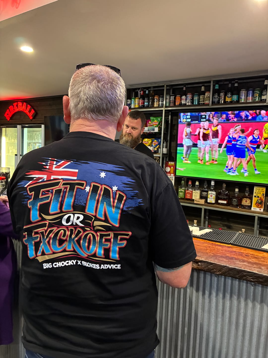 Customer photo review of Big Chocky | Fit In Tee