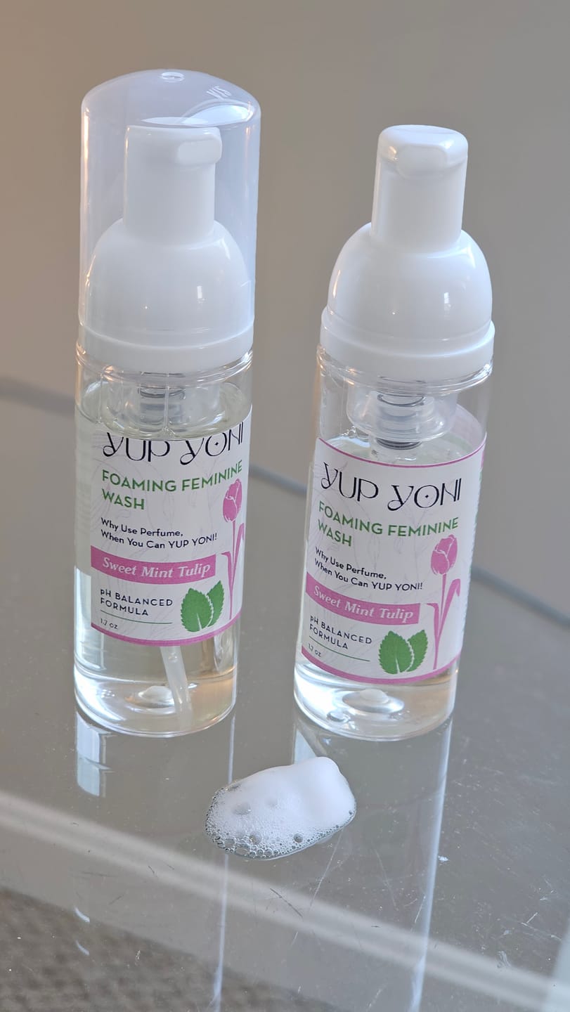 Customer photo review of Yup Yoni Foaming Feminine Wash