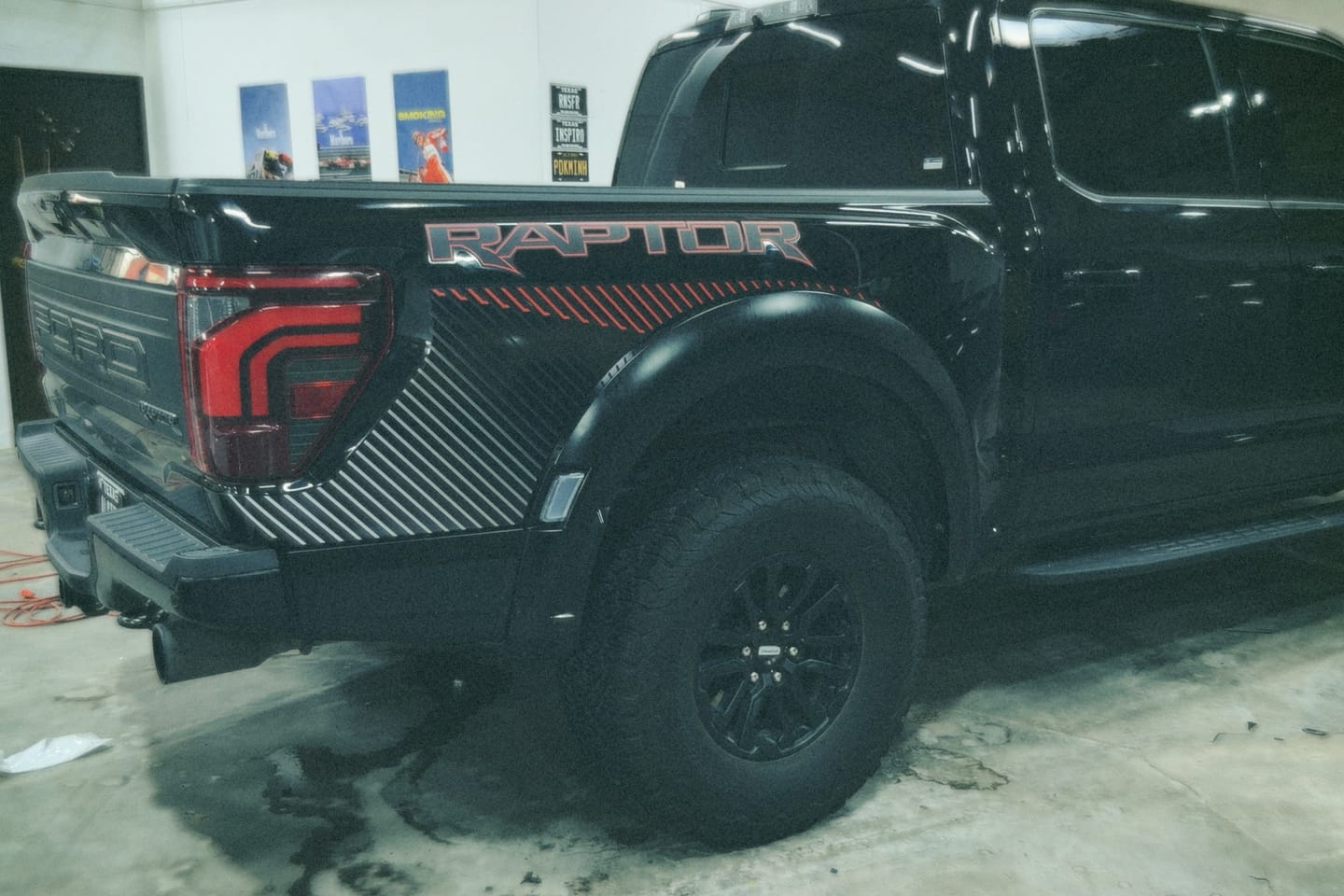 Customer photo review of 2024 F-150 Raptor Bedside Decal Full Set Fits 21-26