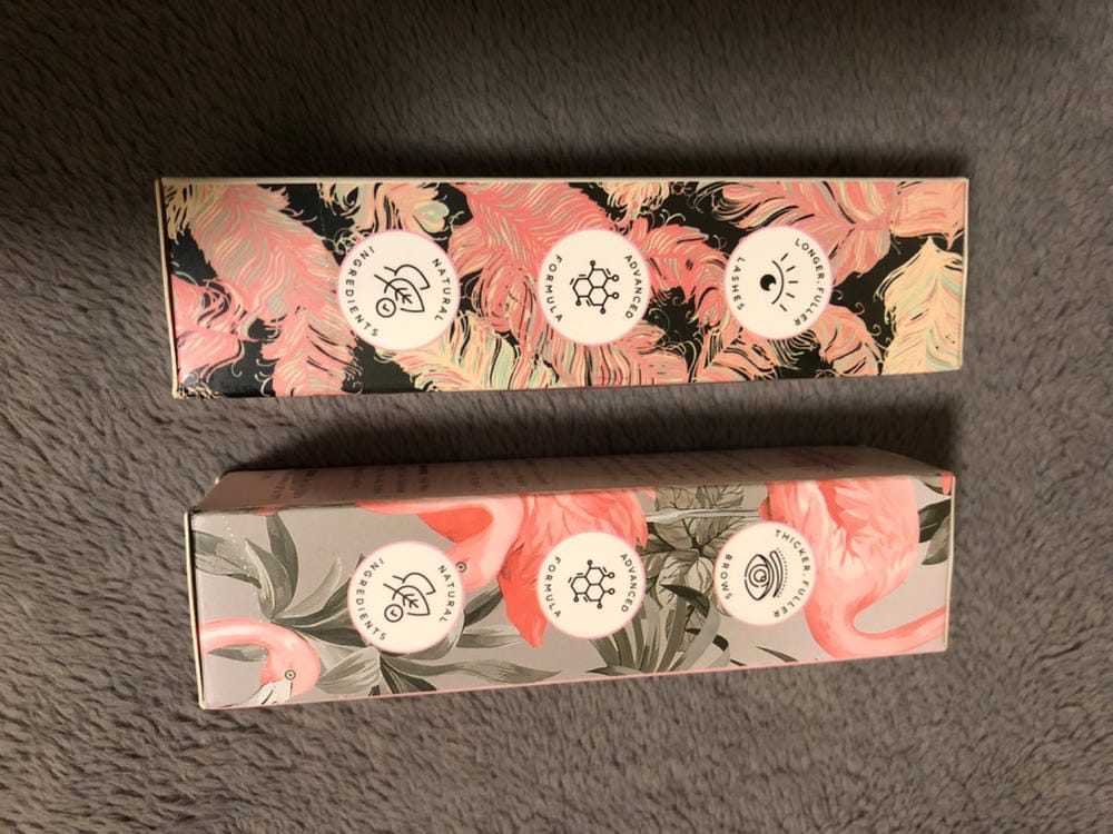Customer photo review of Kit de Sérum para Pestañas y Cejas