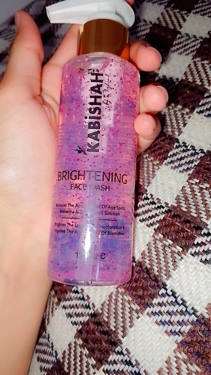 Customer photo review of LuminaBright Whitening Face Wash