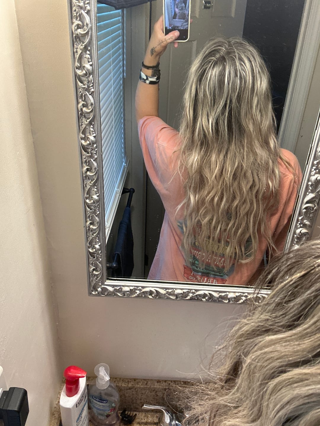 Customer photo review of Virgin XO Invisible Weft Butterfly Weft Extensions Balayage #4/7/80
