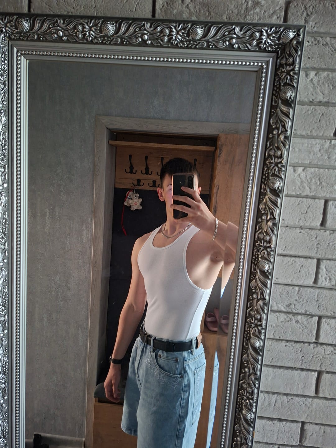 Customer photo review of 1025 - Phantom Embroidery Jorts