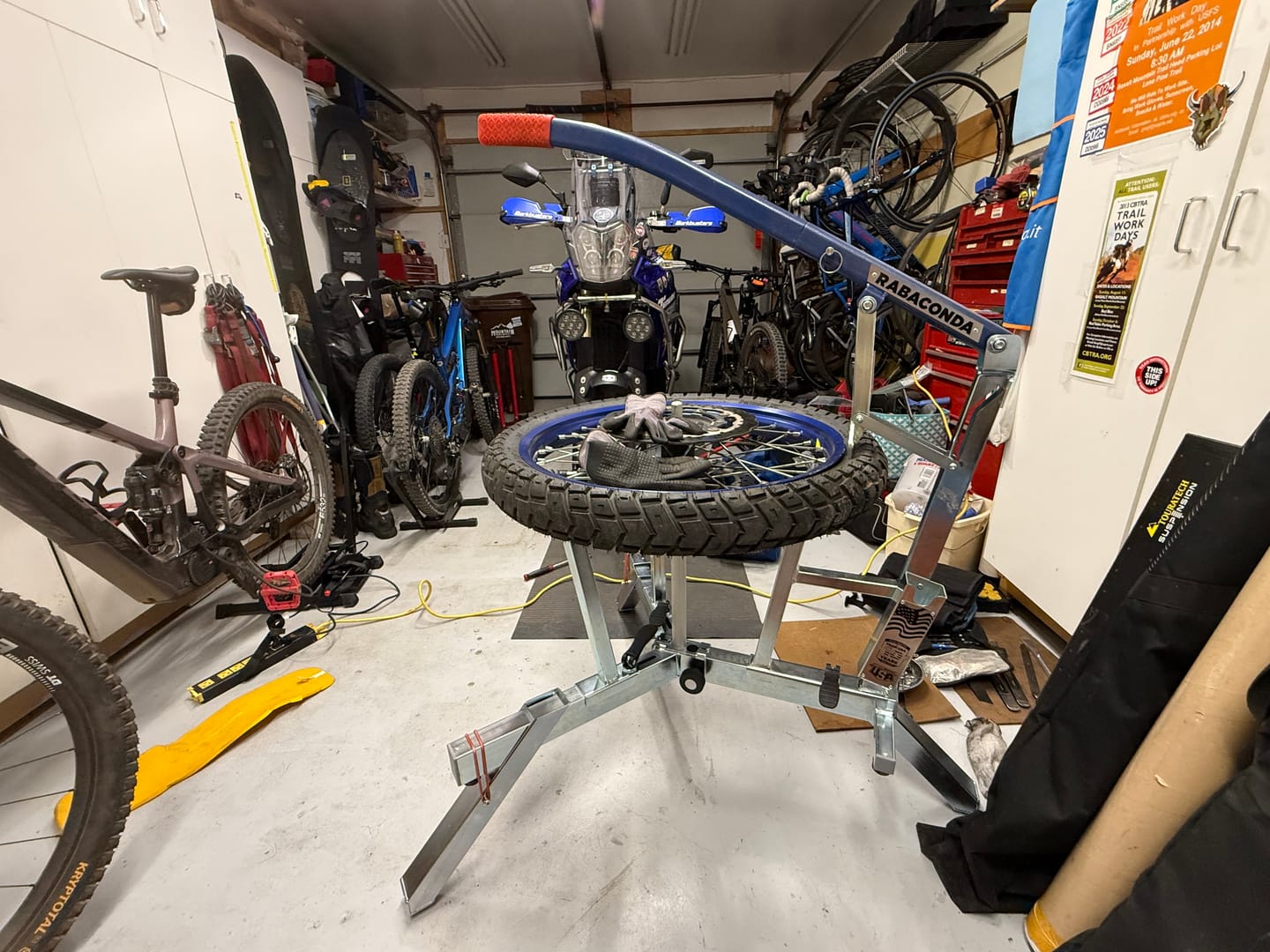 Customer photo review of Lift Kit for Dirt Bike Tire Changer