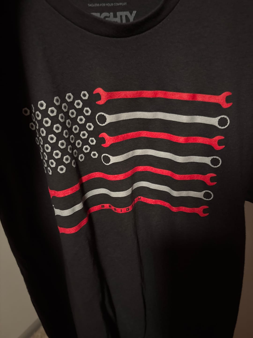 Customer photo review of 80Eighty® Wrench Flag Shirt