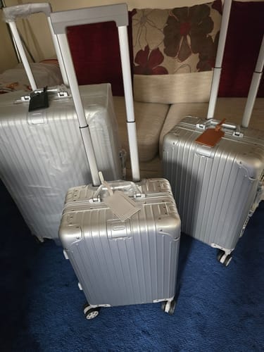 Customer photo review of ALUMINUM SUITCASE V2 NEW, STRONGER ALUMINIUM & REMOVEABLE WHEELS