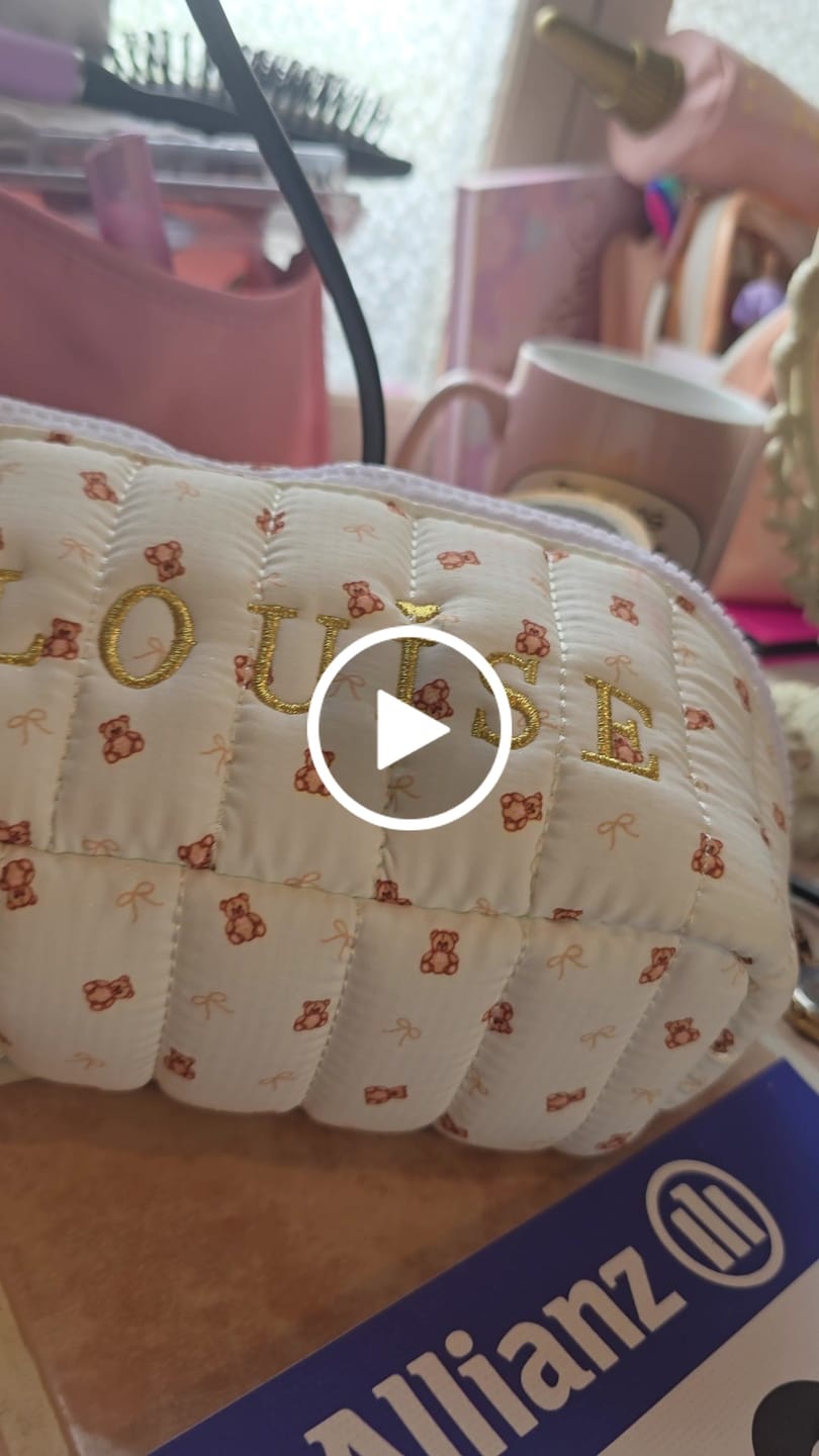Customer video review of The Softest Touch Teddy Bear Skincare & Makeup Bag
