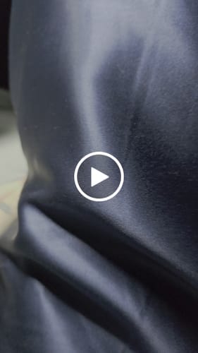 Customer photo review of Navy Blue Silk Pillowcase - Queen Size - Zip Closure