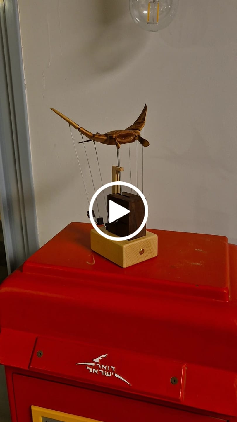 Customer video review of MarinerPoet™ Handcrafted Wooden Manta Ray Automaton
