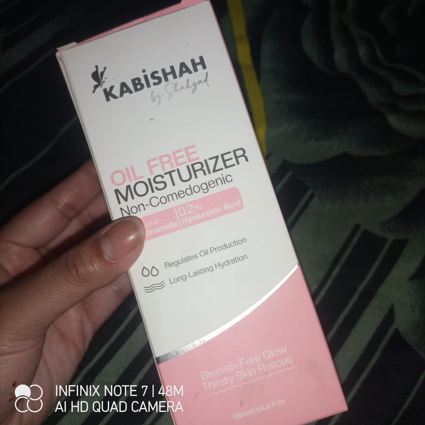 Customer photo review of Oil Free Moisturizer