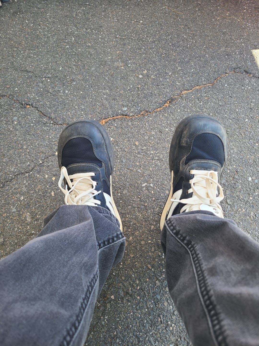 Customer photo review of Heather - Wide Toe Sneakers