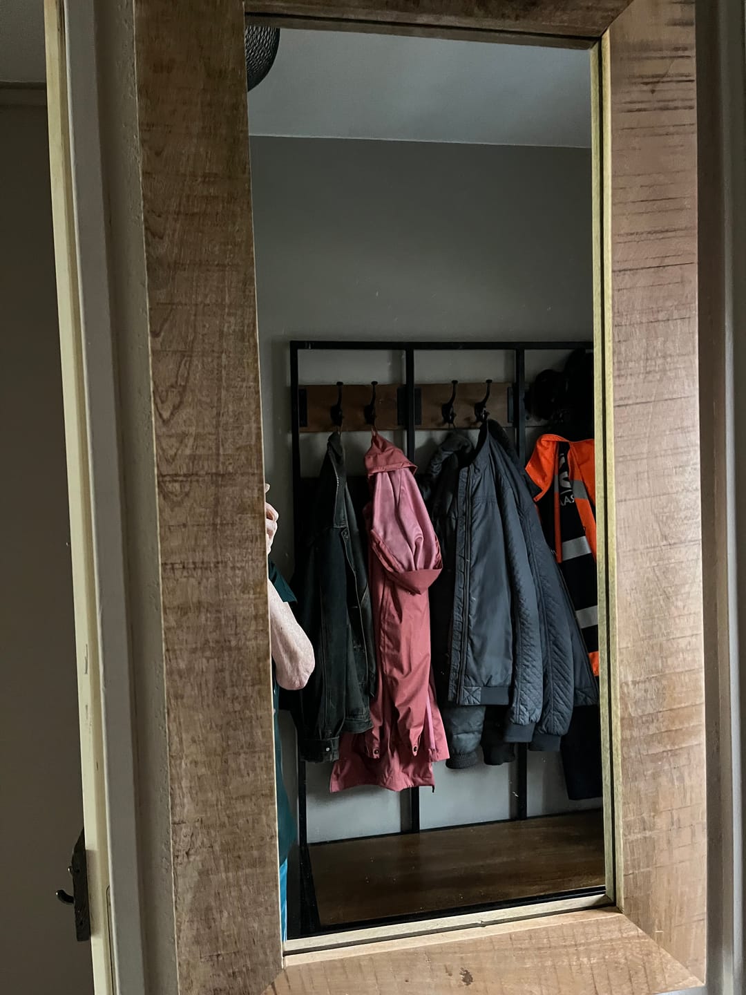 Customer photo review of Industriële spiegel | Mangohout | 100x50cm