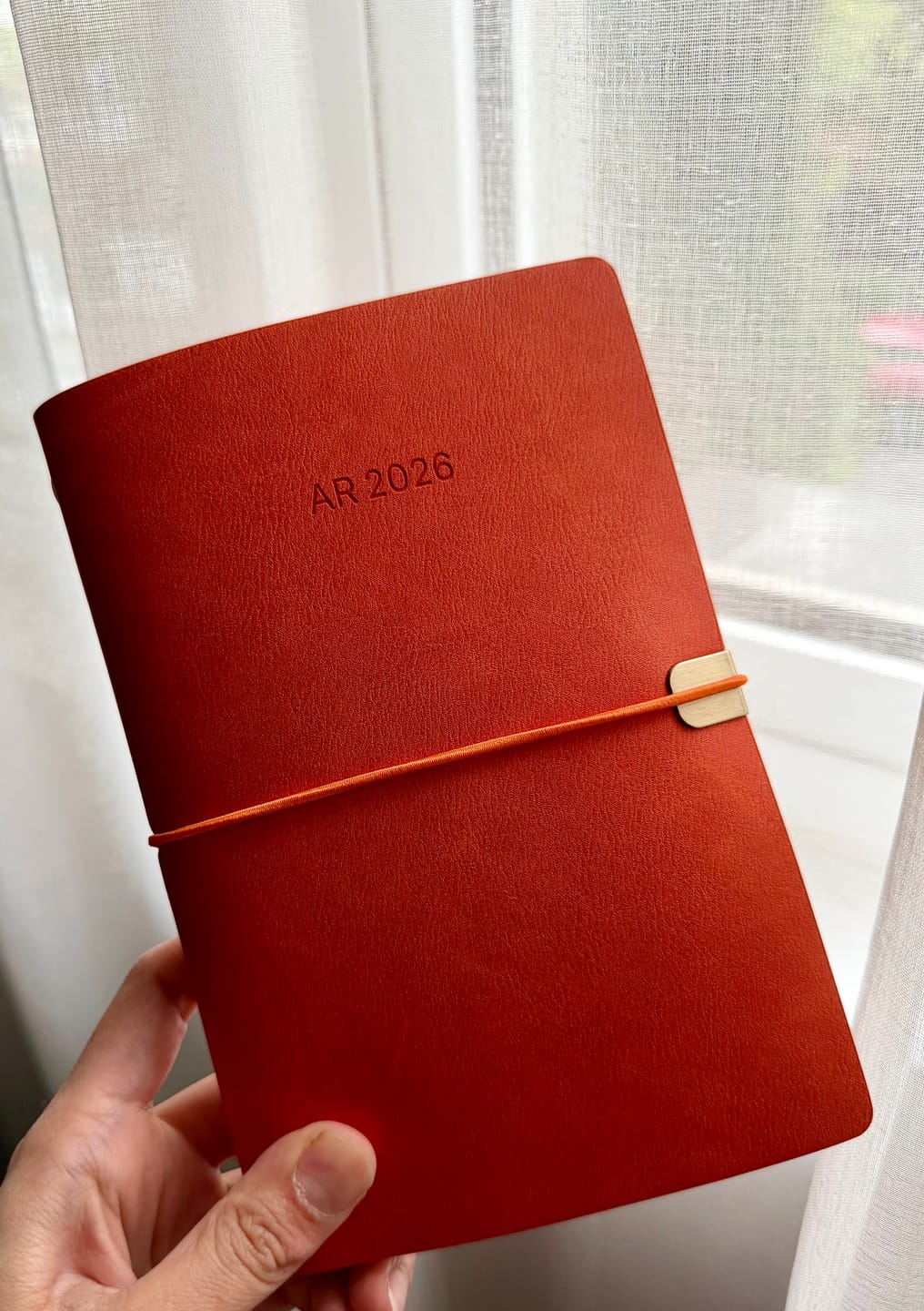 Customer photo review of Traveler's Journal Wirebound - Burnt Orange