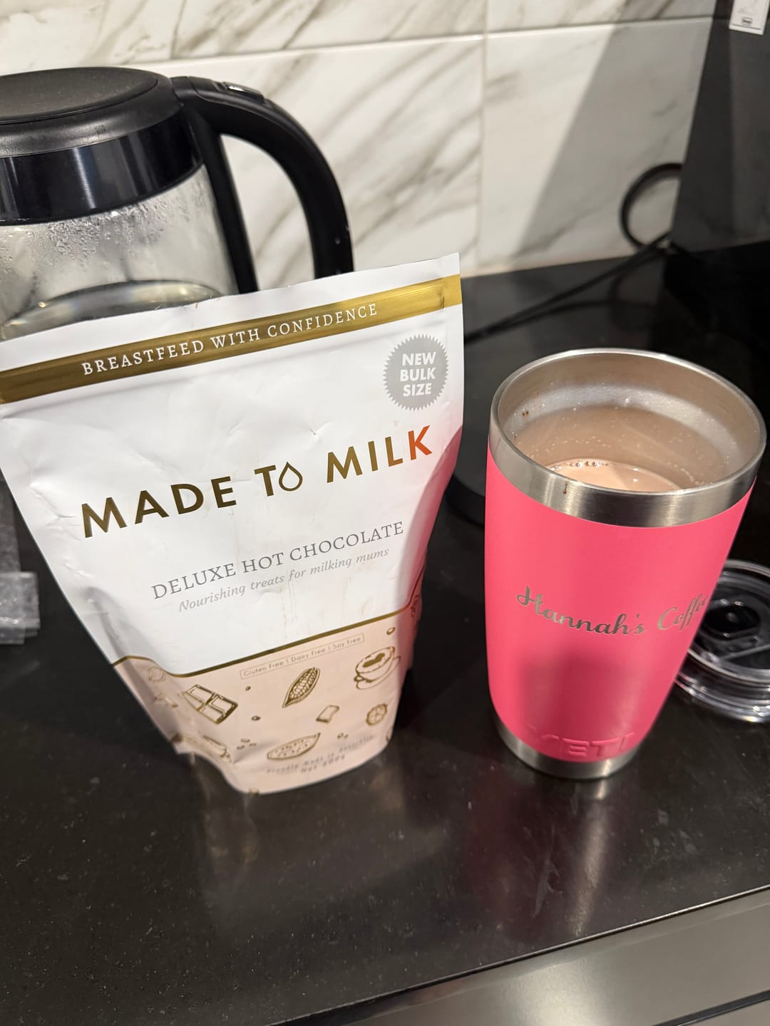 Customer photo review of Deluxe Hot Chocolate - GF, DF & SF