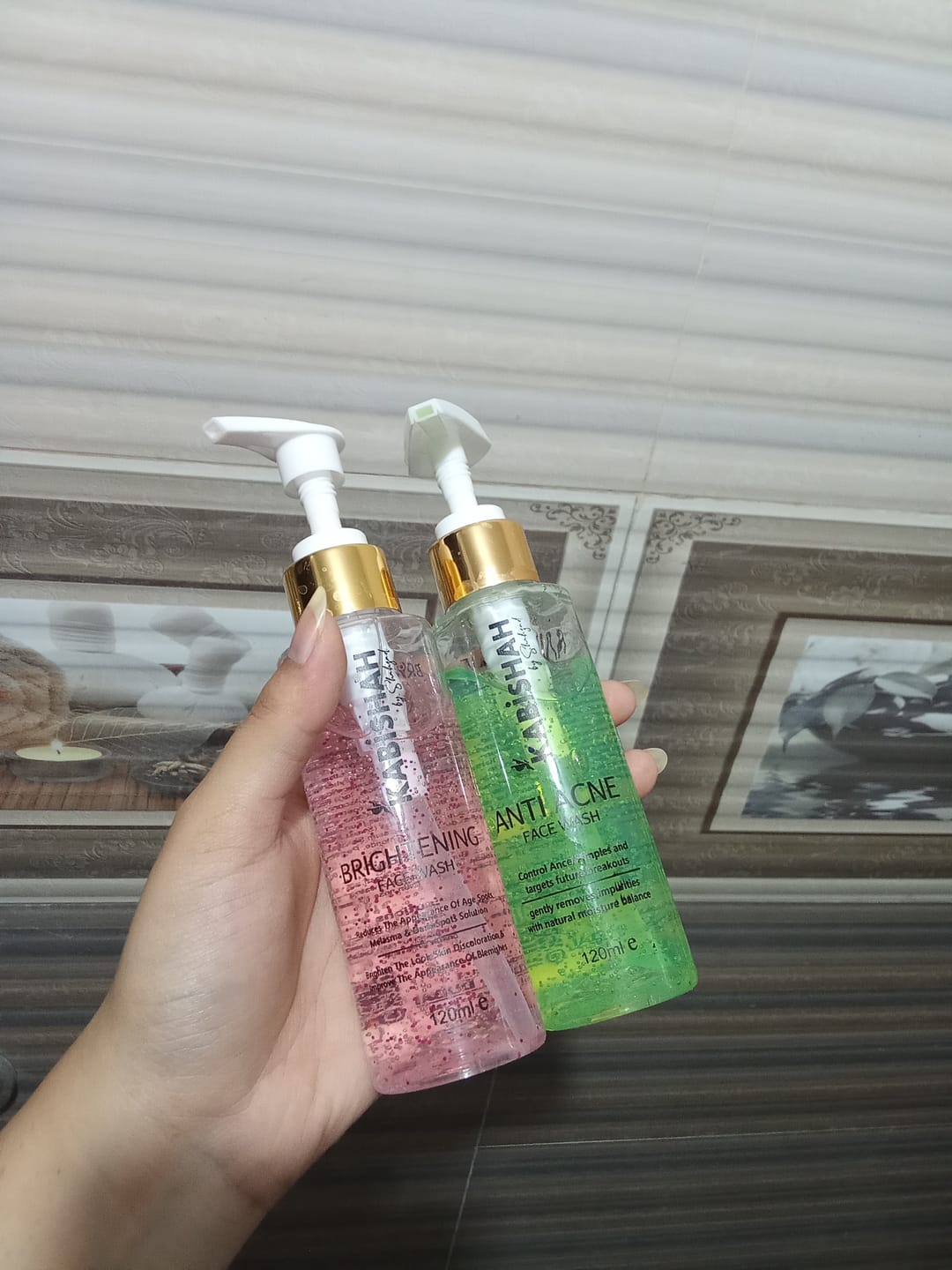 Customer photo review of Face Wash Bundle: Clear & Bright Face Fusion