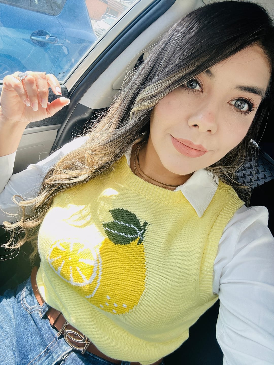 Customer photo review of Perla Deep Grey Prescription Colored Contact Lenses