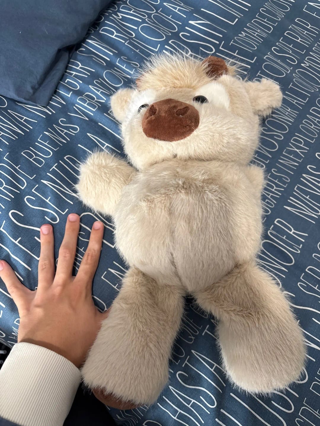 Customer photo review of La peluche vache qui court quand on l’agite | Floomie®