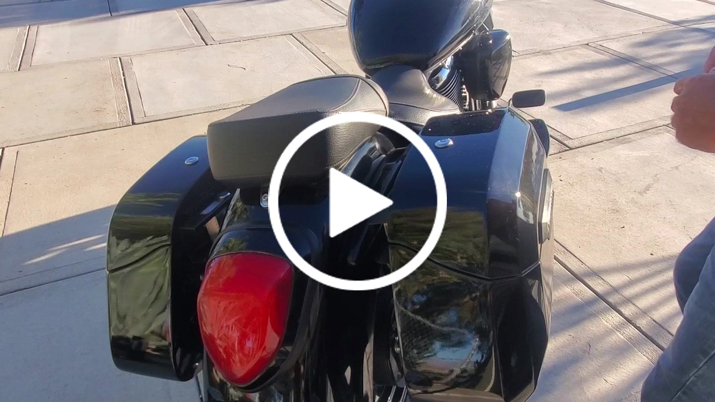 Customer video review of Viking Saddlebags Quick Disconnect System For Suzuki Boulevard