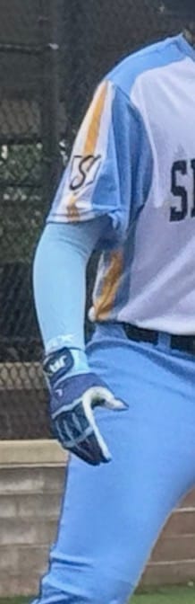 Customer photo review of Jax | Restore Recovery Premium Arm Sleeve - Baby Blue