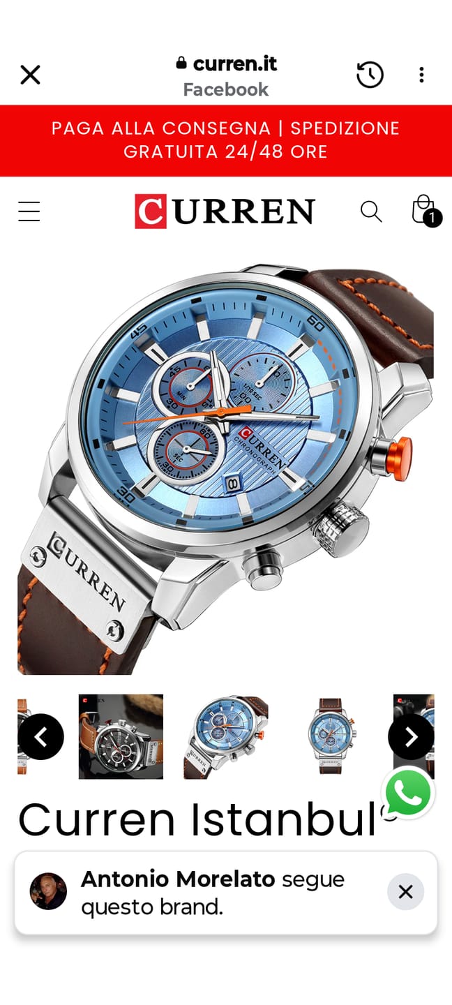 Customer photo review of Curren Istanbul® orologio uomo pelle