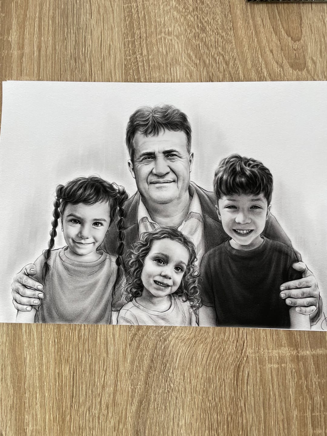 Customer photo review of Portrait Zeichnen Lassen vom Foto - Zeichnung in Bleistift oder Farbe nach Vorlage