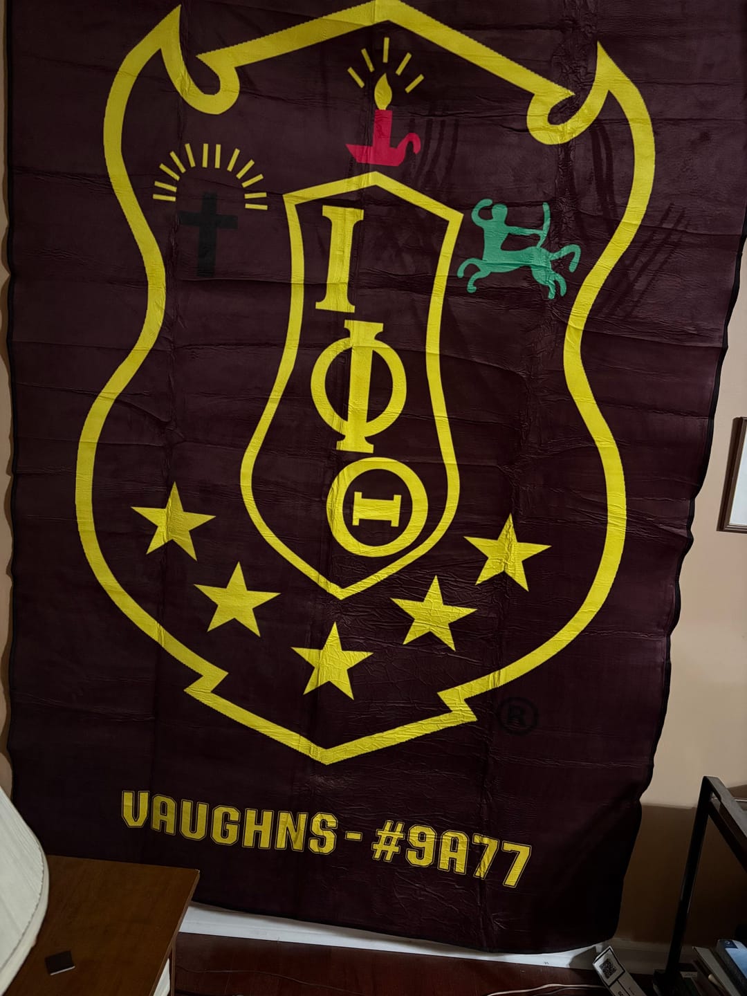 Customer photo review of Fraternity Area Rug - Personalized Iota Phi Theta Area Rug Classic