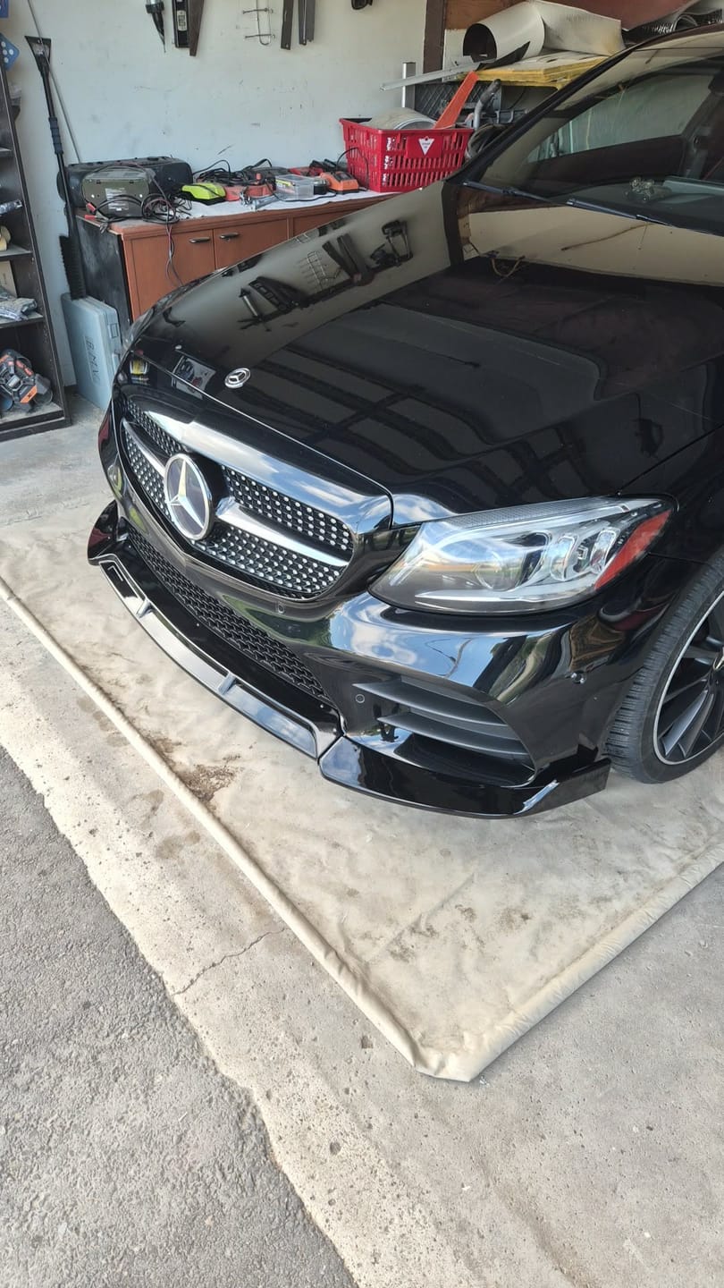 Customer photo review of Brabus Style Front Lip Splitter - 2019-2021 Mercedes Benz C-Class W205 Sedan