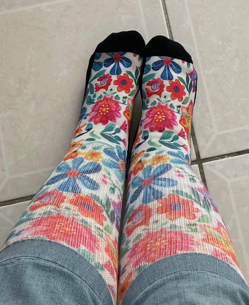 Customer photo review of Joy EasyStretch™ Socks